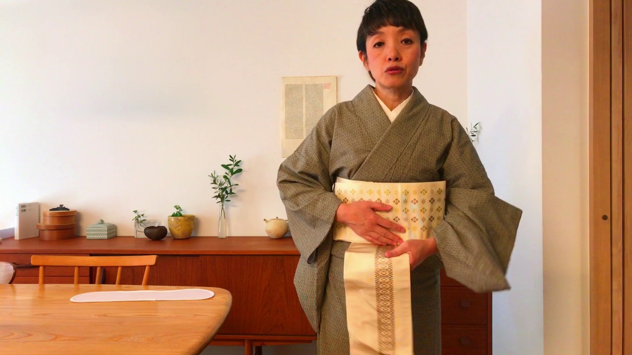 着物に合わせてもok カジュアルな 半幅帯 の結び方と素敵なコーディネート キナリノ