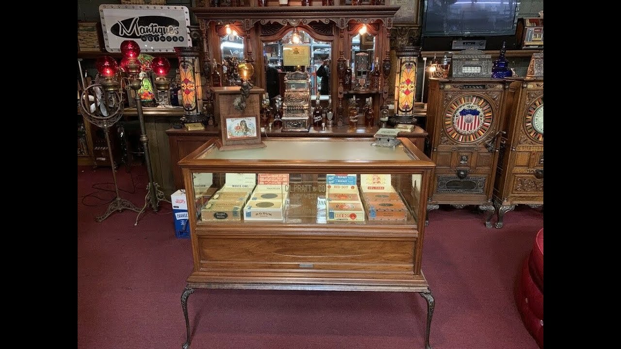 Early 1900 S C L Pratt Co Cigar Humidor Retail Display Case For Early 1900 S C L Pratt Co Cigar Humidor Retail Display Case For 3 995l