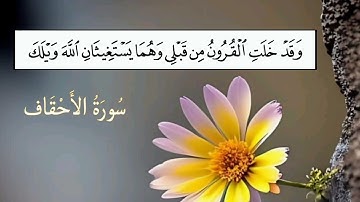 سورة الأحقاف (15-20) للقارئ عبدالله الموسى