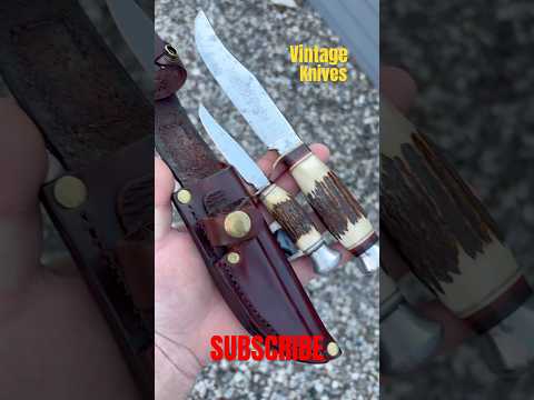 Who likes vintage blades! Solingen Germany ???????? fixed blades handmade piggyback sheath! 