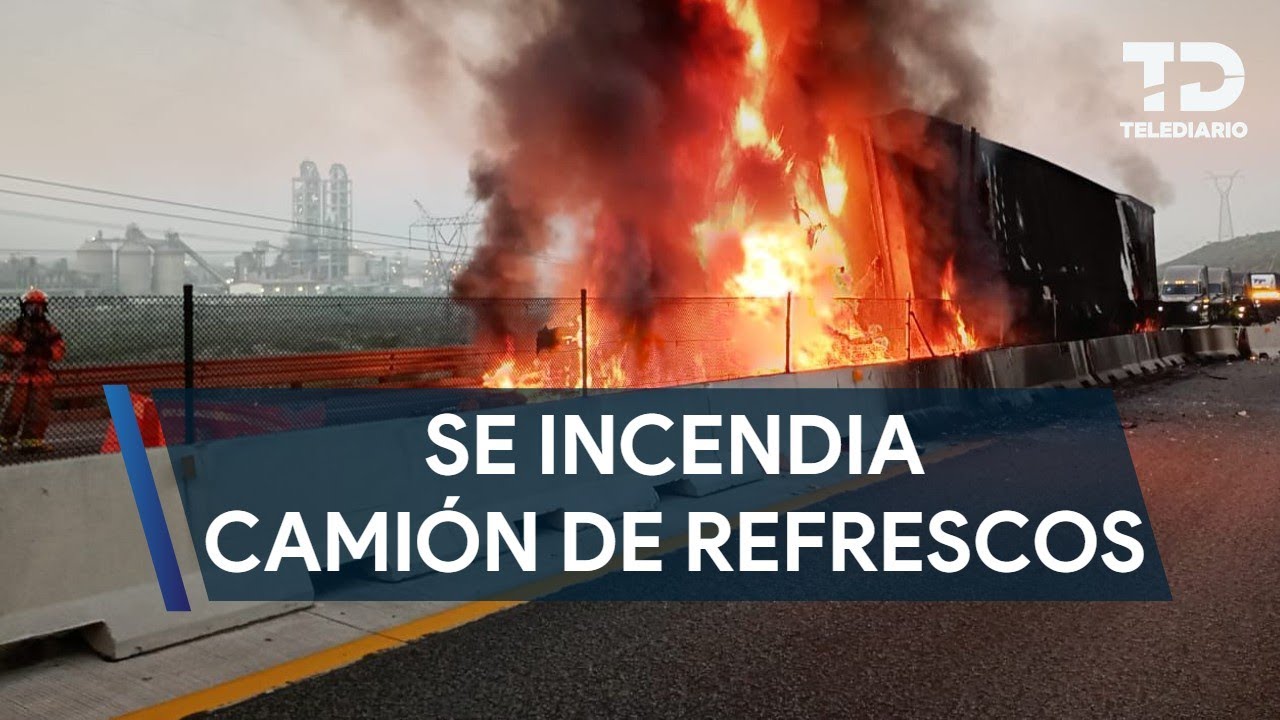 Se incendia camión de refrescos sobre el Libramiento Norponiente en ...