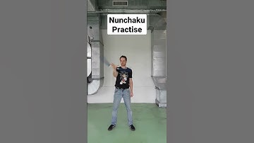 Nunchaku front grip to front grip wrist-roll practise 🥋 #nunchuk #martialarts #nunchaku