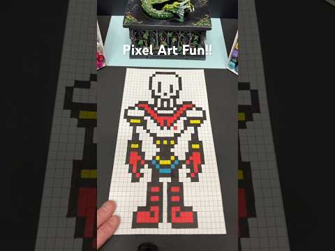 Papyrus 3 Hours To Get This One Done Pixelart Pixel Fyp Undertale Papyrus Art Markers