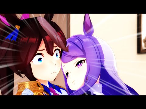 【ウマ娘mmd】マックイーンに押し倒されるテイオー