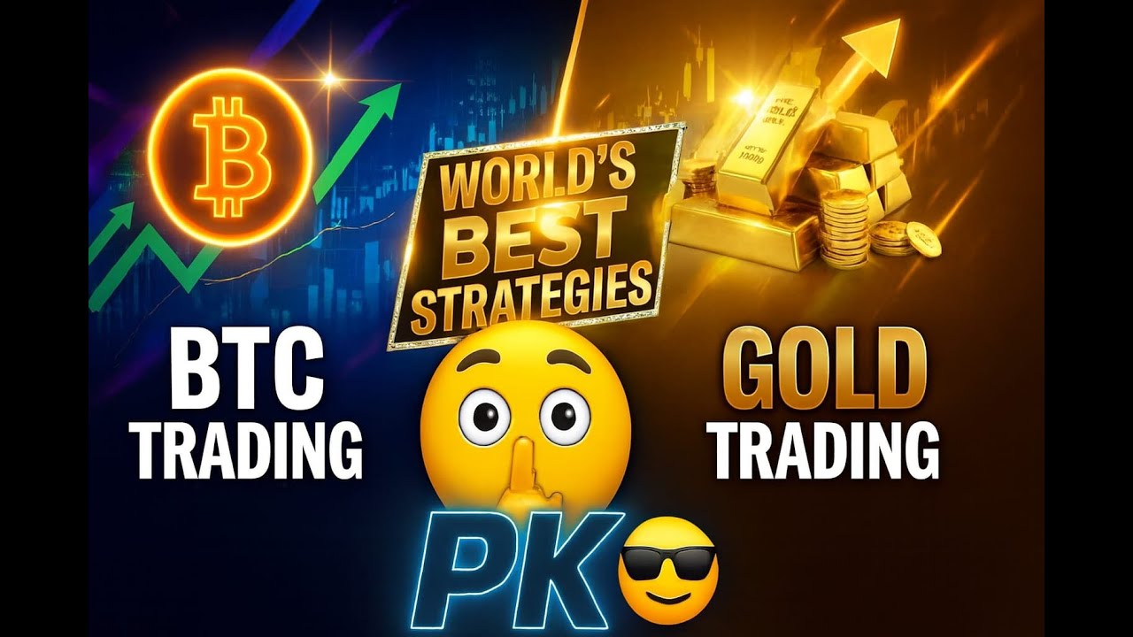 LIVE TRADING IN BTC & GOLD || 