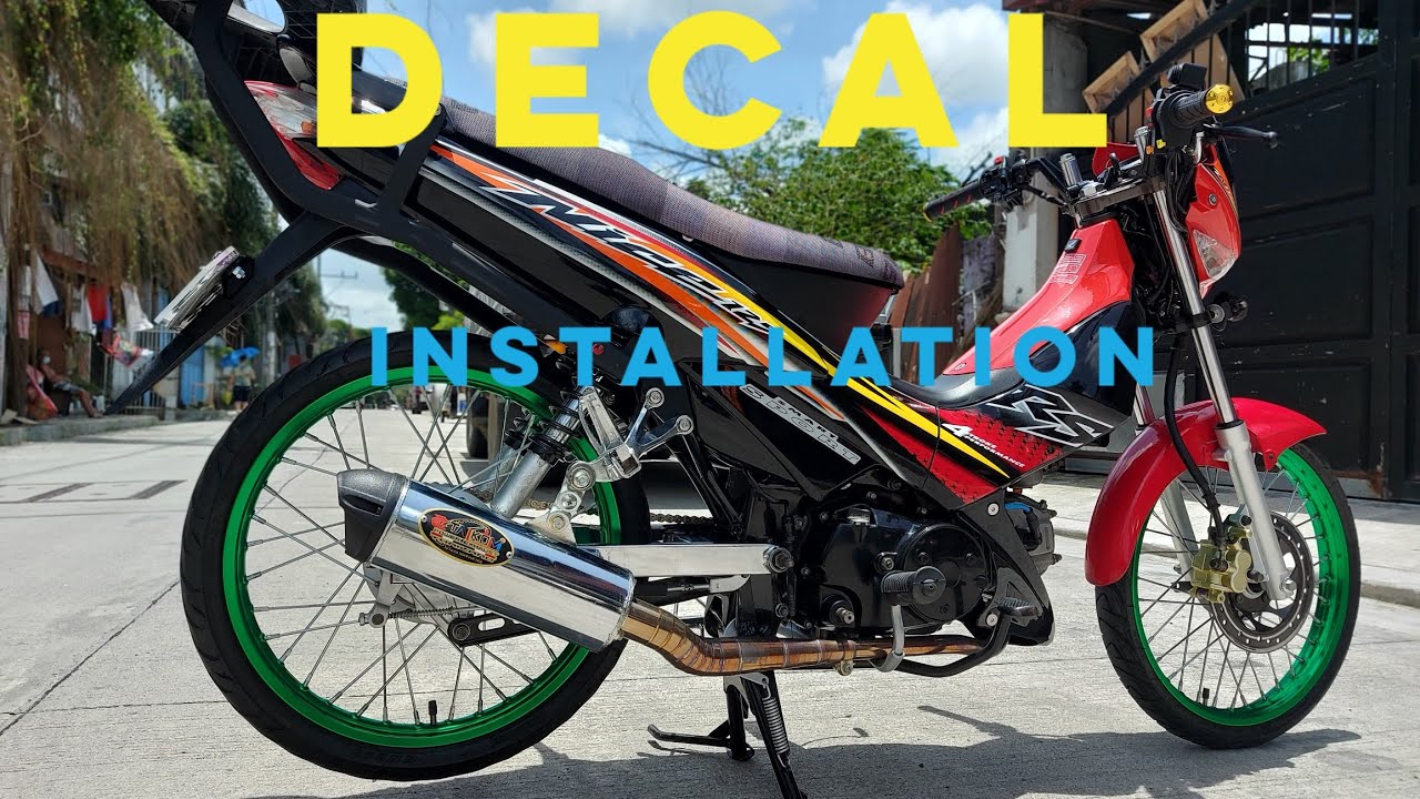 paano mag dikit ng decal s rs 125 #gawangtholits #tholitsmcparts #hondars125restoration2014