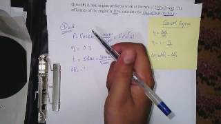 Carnot Engine Numerical 2 Past Papers Chapter 11 HEAT