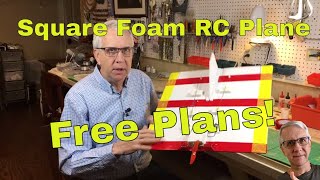 Square Foam RC Plane - Free Plans!