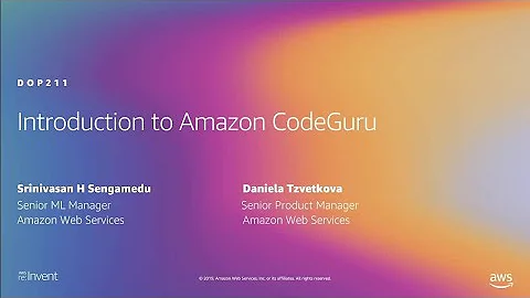 AWS re:Invent 2019: [NEW LAUNCH!] Introduction to Amazon CodeGuru (DOP211)