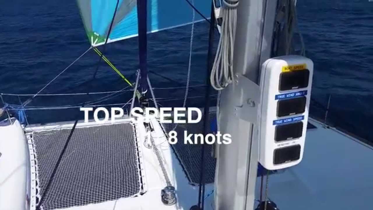 Lagoon 450 Clapotis under spinnaker