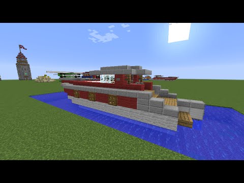 Minecraft how to build a personal yacht - YouTube