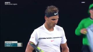 Nadal vs Monfils - Australian Open 2017 R4 Highlights