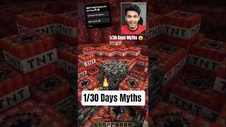 Can We Blast Bedrock in Minecraft? 🤯Day 1/30 Myths #minecraft #minecraftchallenge#shorts #shortsfeed