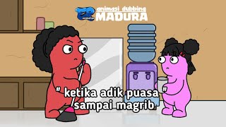 Ketika adik puasa sampai magrib -  animasi dubbing Madura spesial ramadhan || ep animation