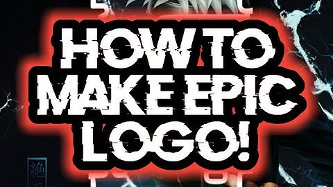 How To Make EPIC Logo On Android! |EGRONITZ|