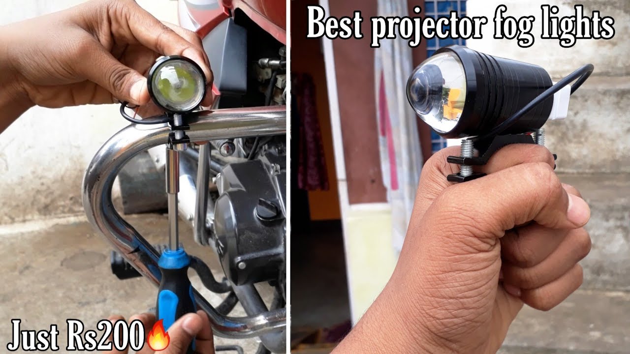 Best and cheap projector fog lights for bikes and scootersTechno