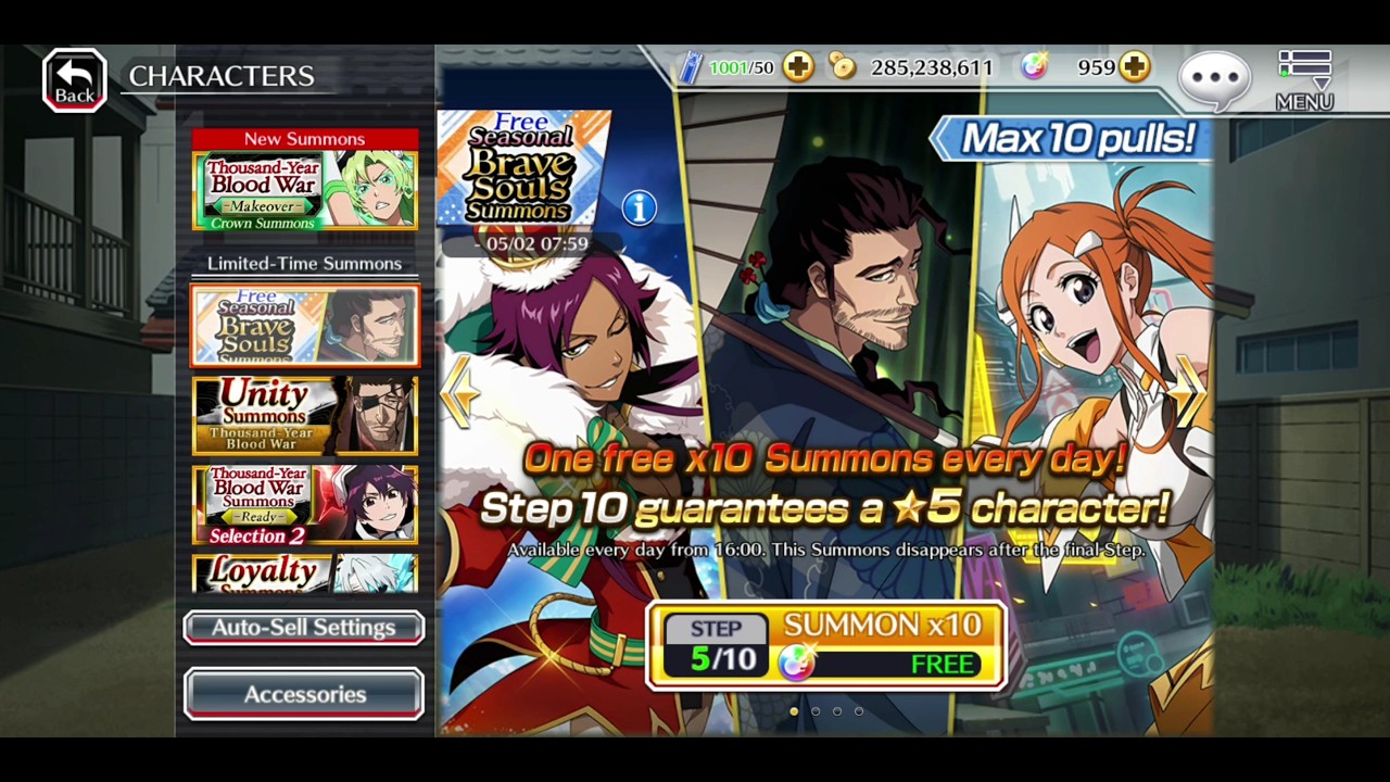 BLEACH BRAVE SOULS | FREE SUMMON OPENING PART-737! - YouTube