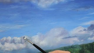 How to paint a sky with oils