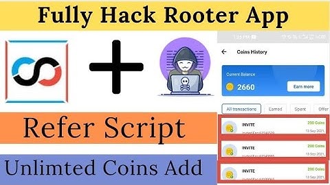 Rooter App Unlimted Refer Trick || Rooter App Refer Bypass Script || Free Diamonds
