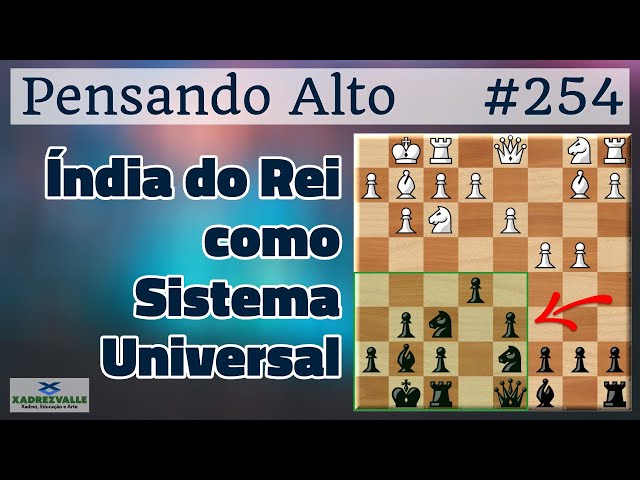 Série Pensando Alto: partidas online jogadas pelo Mestre FIDE Adriano Valle  e comentadas enquanto joga. O Sistema…
