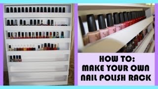 This has been something i have wanted to do for a while now; make my
own nail polish rack! the acrylic ones you can get are ok but much
prefer nice wood ...