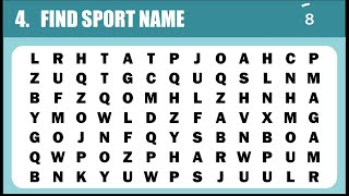 FIND HIDDEN WORDS ⚪⚽ I WORD SEARCH | PUZZLE