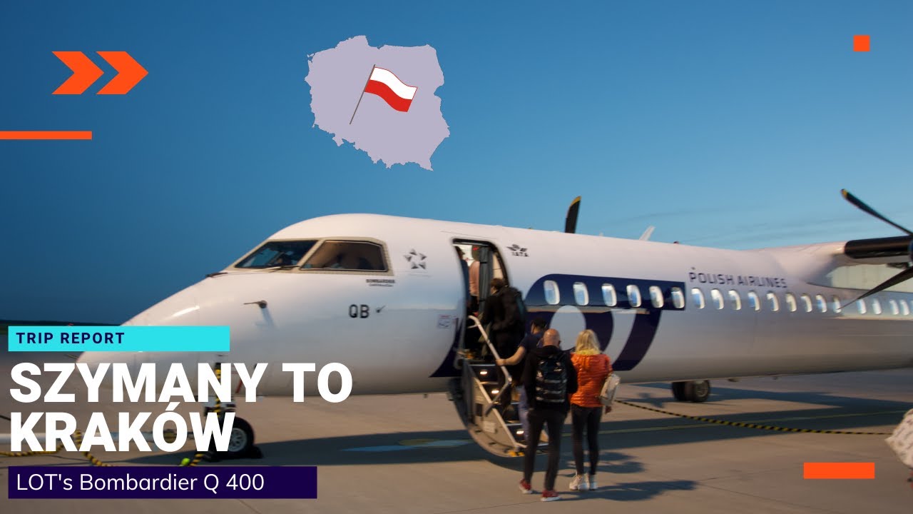 Trip Report | LOT Polish Airlines | Olsztyn Szymany - Kraków | Bombardier Dash Q400 | (ECONOMY)