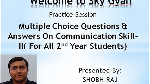 MCQ on Communication Skill-II l Diploma l Polytechnic l Engineering l SkyGyan