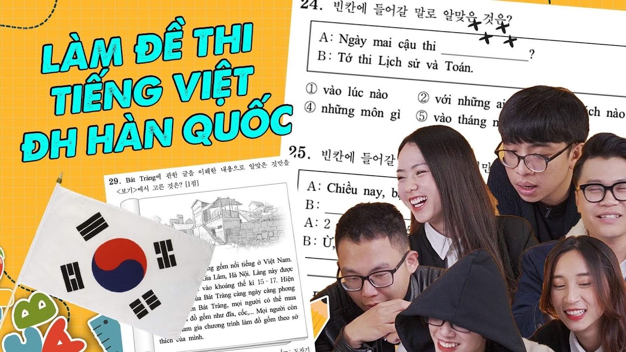 Khoa tiếng việt đại học hàn quốc | Lần đầu làm đề Tiếng Việt thi Đại học ở Hàn Quốc: Người Việt thấy sao ?