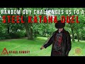 Rando in the the park challenges us to a katana duel with steel swords  tds 001