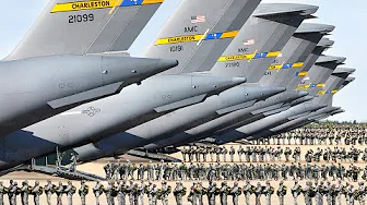How Thousands of US Troops Board Massive C-17s For Extreme Paratrooper Mission