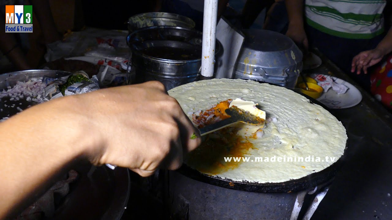 Onion Dosa | SOUTH INDIAN DISHES  | 4K VIDEO | MUMBAI STREET FOOD street food