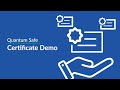 Learn About Quantum-Safe Certificates & See a Live Creation Demo π