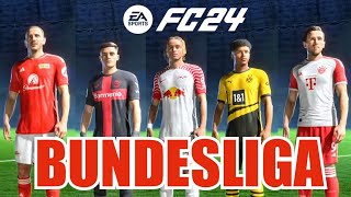 ALL BUNDESLIGA PLAYER FACES AND RATINGS ! EAFC 24