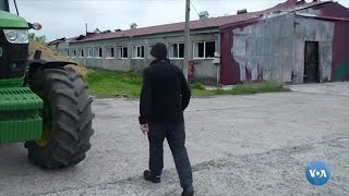 Ukraina dalalarini minadan tozalayotgan fermer