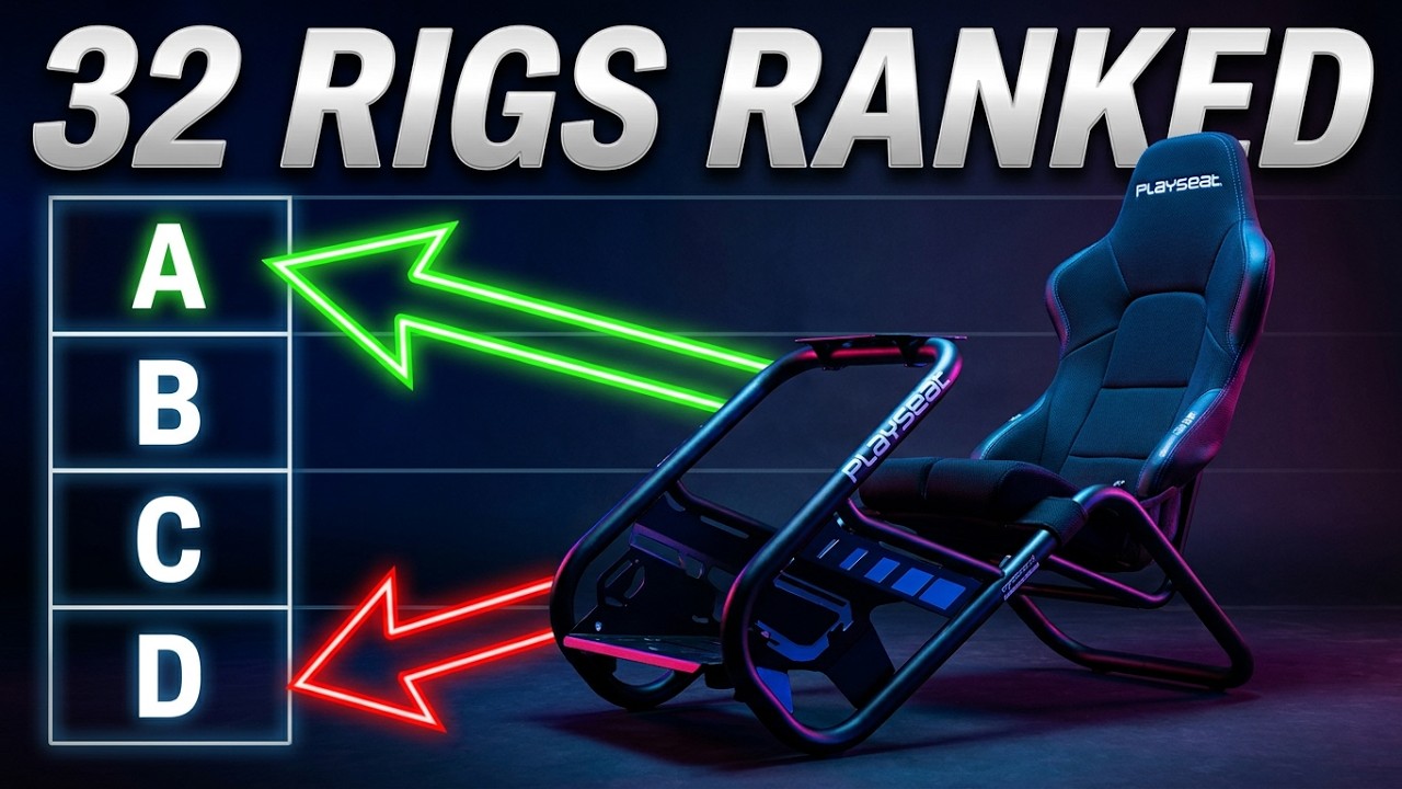 YouTube thumbnail for I Ranked Every Sim Racing Cockpit I've Reviewed, part 1