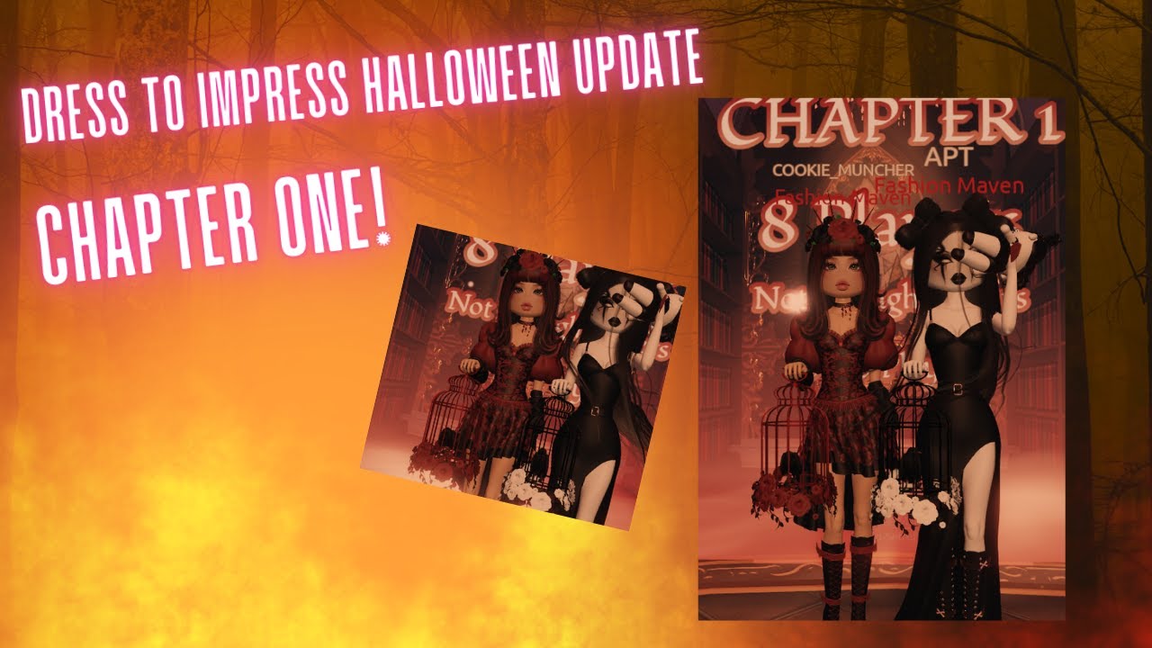 PLAYING DRESS TO IMPRESS HALLOWEEN UPDATE CHAPTER ONE!!! - YouTube