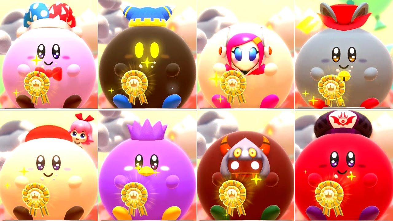 Kirby's Dream Buffet gameplay overview shows modes, Kirby Car Cake