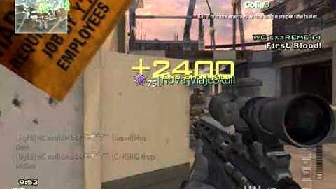 Mw3 Triple collateral kill! (First blood)