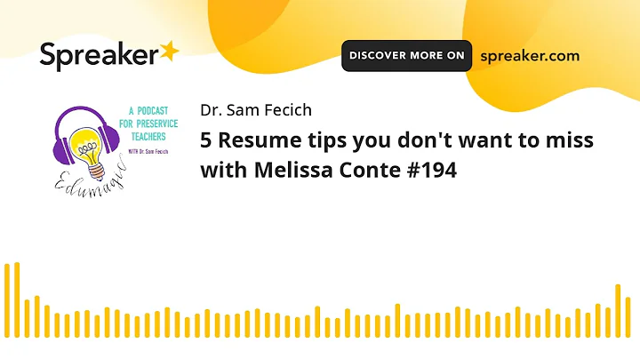 5 Resume tips you don't want to miss with Melissa ...