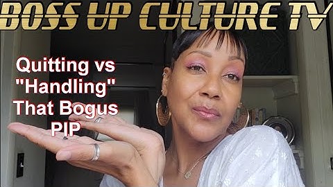 Quitting vs Handling That Bogus PIP