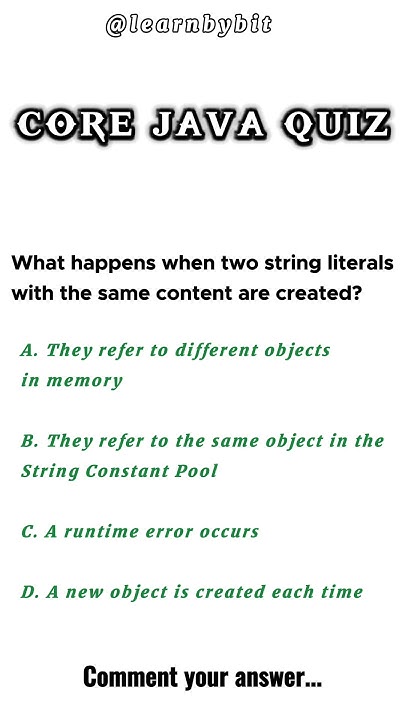 Java Quiz Core Java Test #java #corejava #javainterview - YouTube