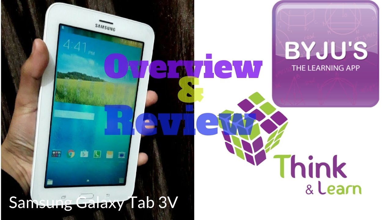 Byju's app With Samsung Galaxy Tab 3V Unboxing & Overview YouTube