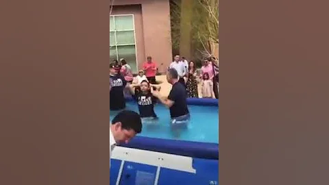 Stan Twitter Woman getting baptized in hot girl water