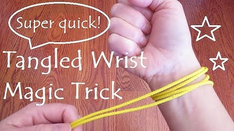 ((Level: Easy)) Super Quick Tangled Wrist Magic     *Cat