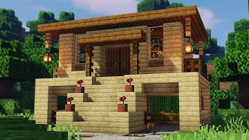 ⚒️ Minecraft | Simple Birch Starter House Tutorial | How to Build a Starter House in Minecraft