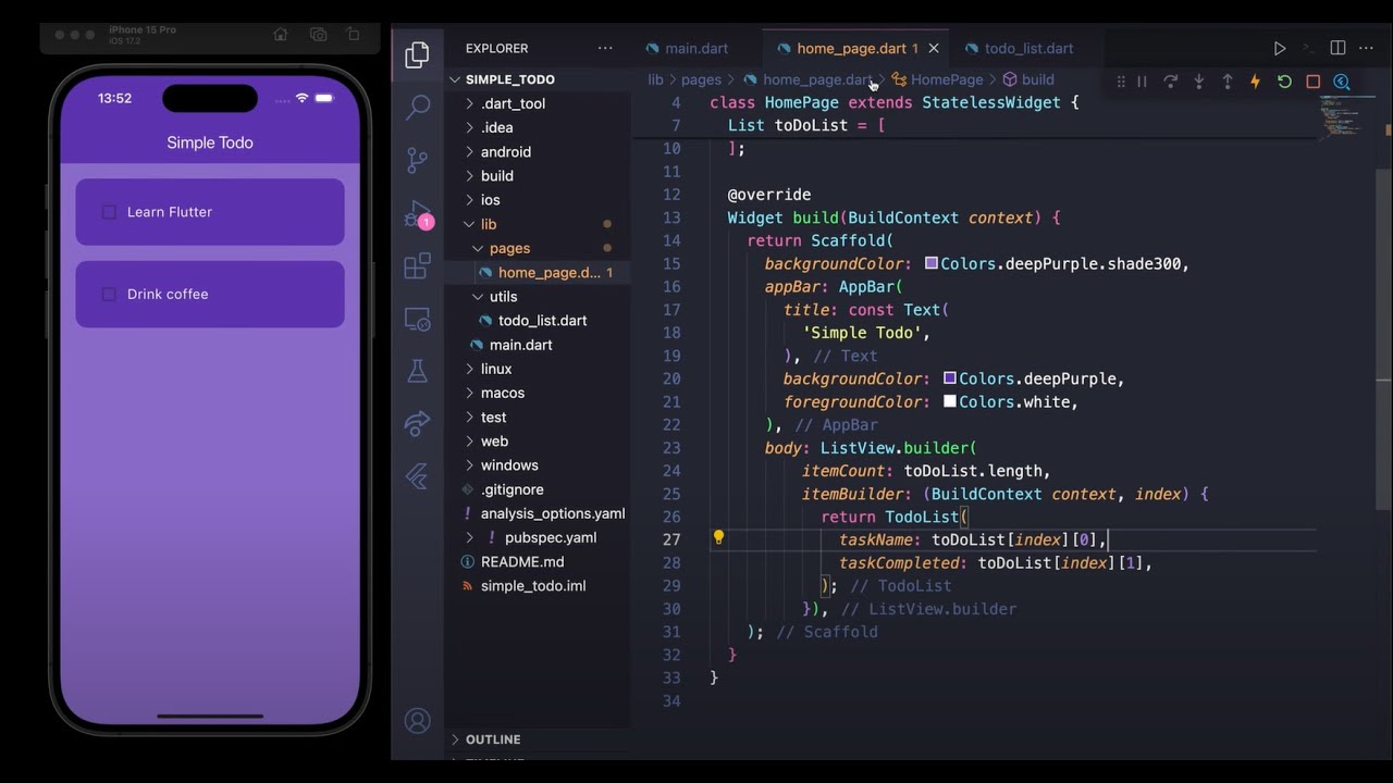 Flutter ToDo App Tutorial for Beginners   Apps From Scratch