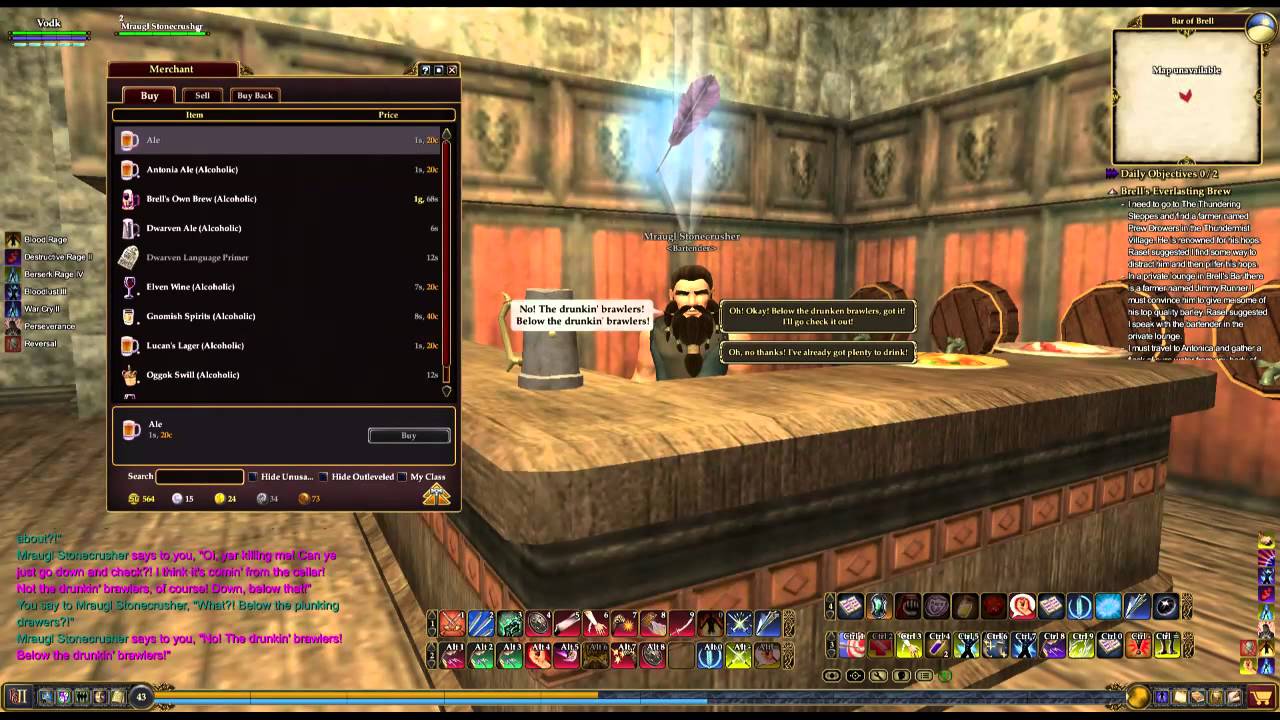 EverQuest II Brewday with Vodk Aknawkhers, dwarven berserker part 1