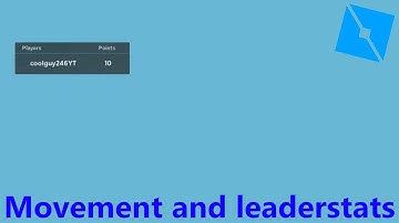 Roblox Speed Simulator Tutorial | Movement and Leaderstats(#01)