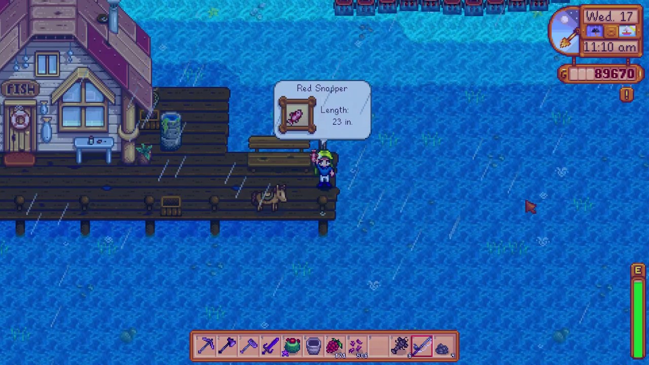 How To Get A Red Snapper In Stardew Valley Youtube